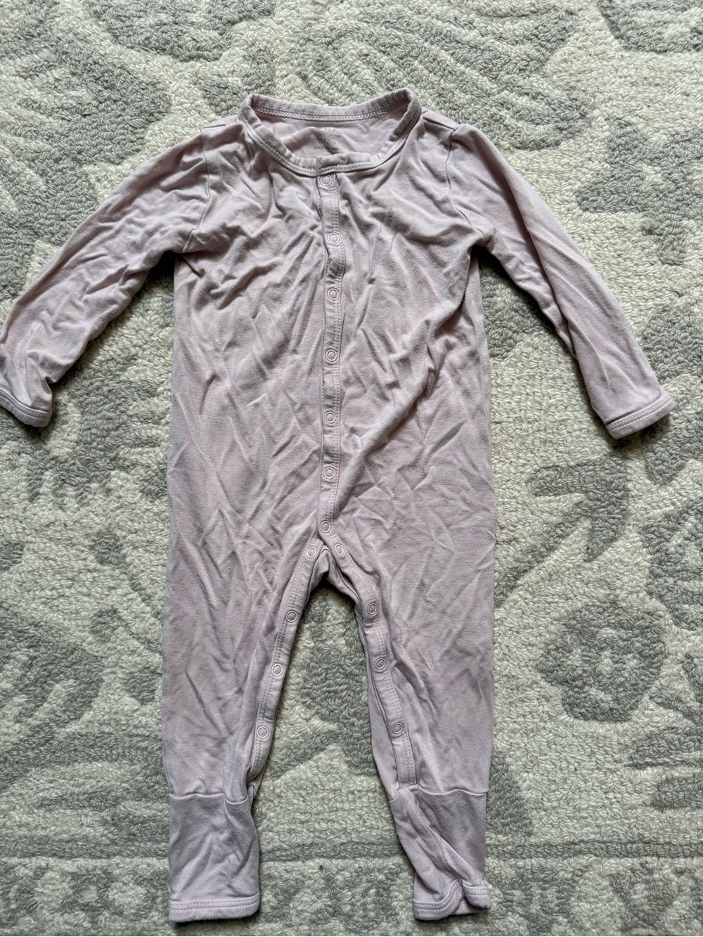 Kyte BABY Light Pink Snap-Front Footie One-Piece